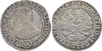 Schlesien-Württemberg-Öls, Herzogtum 6 Kreuzer 1674 Sylvius Friedrich 1664-1697. Rs. kleiner Stpf., SUP