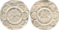 Augsburg-Bistum Brakteat Udalschalk v. Eschenlohe oder Hartwig II. v. Hirnheim 1184-1202 bzw. 1202-1208. min. Rd.-Prägeschw., SUP