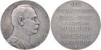 Baden Medaille (v. Rud. Mayer) 1910 Karlsruhe mit Stadtteilen (Durlach etc.) winziger Rf., SUP