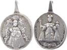 Wallfahrt (deutschsprachig:A, CH, CZ, H, I, F) imm Kleine, ovale Ag-Guss-Medaille Bettbrunn bei Kösching nahe Ingolstadt -