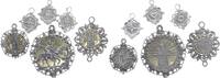 Wallfahrt (deutschsprachig:A, CH, CZ, H, I, F) imm LOT: 6 verschiedene Zinnguss-Medaille nach Motiven d. 18.Jhdts, Zinngüsse der Werkstätten Rath...