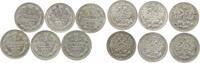 Russland LOT: 5 Kopeken Alexander III. 1881-1894. -