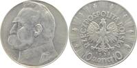 Polen (Danzig, Elbing, Riga etc. siehe Altdeutsc 10 Zloty Republik. -
