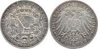Bremen 2 Mark 1904 J min. Rf., vorzüglich 140,00 EUR  + 8,00 EUR frais d'envoi