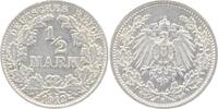 Deutsches Reich 1/2 Mark 1913 vorzüglich / f. Stempelglanz 30,00 EUR  + 5,00 EUR frais d'envoi
