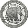 Sierra Leone 10 dollars 2001, NGC PF69 UC, "The Big Five - Elephant" Top Pop 1/0 Sierra Leone  2001, NGC PF69 UC, "The Big Five -