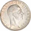 Albania 1 frang ar 1937, PCGS MS62, "King Zog I (1928 - 1939)" silver coin Albania  1937, PCGS MS62, "King Zog I (1928 - 193