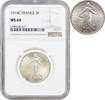 2 francs France 2 francs 1914 C, NGC MS64, Third Republic (1870 - 1941) -