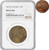 10 centimes France 10 centimes 1872 A, NGC MS62 BN, Third Republic (1870 - 1941) -