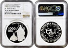 1000 leva Bulgaria 1000 leva 1996, NGC PF66 UC, Saint John of Rila -