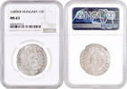 15 krajczar Hungary 15 krajczar 1680 KB, NGC MS63, King Leopold I (1655 - 1705) -