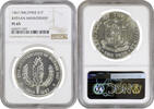 1 peso Philippines 1 peso 1967, NGC PL65, 25th Anniversary - Bataan Day -