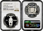 10 pesos Dominican Republic 10 pesos 1975, NGC PF67 UC, Pueblo Viejo Mine silver -