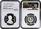 10 mark Germany - GDR 10 mark 1976, NGC PF68 UC, 150th Anniv. - Carl Maria von Weber -