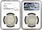 5 corona Austria 5 corona 1900, NGC MS62, Emperor Franz Joseph I (1848 - 1916) -