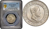 20 centimes Belgium 20 centimes 1861, PCGS MS65, King Leopold I (1832 - 1865) -