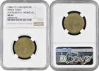 20 centimes Belgium 20 centimes 1886-1911, NGC MS64, Prison Hoogstraeten (Merxplas) Top Pop -