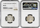 1 korona Hungary 1 korona 1914 KB, NGC MS62, Emperor Franz Joseph I (1848 - 1916) -