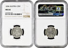 krone Austria 20 hellers 1894, NGC MS64, Austro-Hungarian krone (1892 - 1918) -