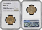 5 centimes France 5 centimes 1912, NGC MS63 RB, Third Republic (1870 - 1941) -