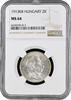 2 korona Hungary 2 korona 1913 KB, NGC MS64, Emperor Franz Joseph I (1848 - 1916) -