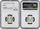 1 corona Austria 1 corona 1898, NGC MS64, Emperor Franz Joseph I (1848 - 1916) -