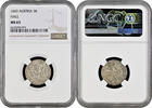 3 kreuzer Austria 3 kreuzer 1663 HALL, NGC MS63, Archduke Sigismund Francis (1663 - 1665) -
