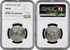 50 centavos Bolivia 50 centavos 1939, NGC MS66, Republic of Bolivia (1870 - 1963) -