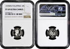 10 sentimos Philippines 10 sentimos 1975 FM, NGC PF69 UC, Francisco Baltasar -