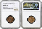 2 para Montenegro 2 para 1913, NGC MS63 RB, King Nikola I (1906 - 1918) -