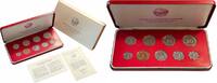 50 cents Malta 1 -50 cents, 2 - 5 mils 1982, PROOF SET, 10th Anniver. of Decimalization -