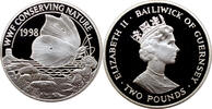 2 pounds Guernsey 2 pounds 1998, PROOF, WWF Conserving Nature - Brimstone Butterfly -