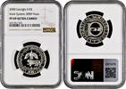 10 lari Georgia 10 lari 2000, NGC PF69 UC, 3000th An. - Georgian Statehood Top Pop 2/0 -