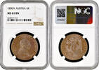 6 kreuzer Austria 6 kreuzer 1800 A, NGC MS61 BN, Emperor Franz II (1792 - 1835) -