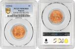 2 centimes Belgium 2 centimes 1919/4 French, PCGS MS64 RD, Albert I (1910 - 1934) Pop 1/0 -