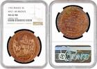 5 soles France 5 soles 1792, NGC MS62 RB, Monneron - French Revolution MAZ-145 BRONZE -