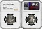 10 litu Lithuania 10 litu 1993, NGC MS66, Darius & Girenas Flight across the Atlantic -