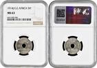 Rupie German East Africa 5 hellers 1914 J, NGC MS63, Rupie (1904 - 1916) -
