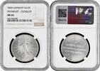 1 thaler Frankfurt 1 thaler 1859, NGC MS63, 100th Anniv. - Birth of Friedrich Schiller -