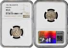 5 centimes Belgium 5 centimes 1901 French, NGC MS65, King Leopold II (1865 - 1909) Pop 4/1 -