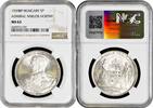 5 pengo Hungary 5 pengo 1939 BP, NGC MS63, Admiral Miklos Horthy -