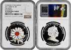 5 dollars Cook Islands 5 dollars 2011, NGC PF70 UC, World of Flowers - Daisy Top Pop 1/0 -