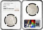 50 baiocchi Papal States 50 baiocchi 1853 R, NGC MS61, Pope Pius IX (1846 - 1878) -
