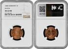1 kreuzer Baden 1 kreuzer 1868, NGC MS64 RB, Grand Duke Frederick I (1856 - 1907) -