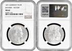 1 thaler Bavaria 1 thaler 1871, NGC MS62, Germany Victory in Franco-Prussian War -