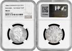 1 gulden Bavaria 1 gulden 1866, NGC MS61, King Ludwig II (1864 - 1886) NO HAIR PART -