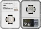 1 lev Bulgaria 1 lev 1910, NGC AU58, Tsar Ferdinand I (1908 - 1918) silver coin -
