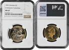2 pounds Gibraltar 2 pounds 1992, NGC MS67, Christopher Columbus Pop 2/1 -