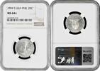 20 centavos Philippines 20 centavos 1904 S, NGC MS64+, U.S. Administration (1903 - 1945) -