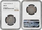 2 franga ari Albania 2 franga ari 1926, NGC MS63, Kingdom of Albania (1925 - 1938) silver -
